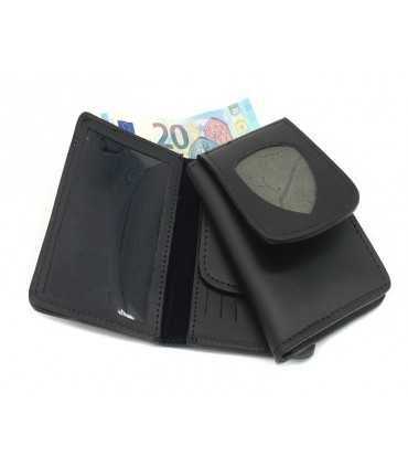 Portafoglio Vega Holster cuoio con porta placca per placca triangolare