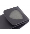 Portafoglio Vega cuoio con porta placca per placca triangolare