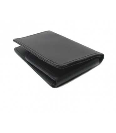 Portafoglio Vega cuoio neutro con porta placca a scudo