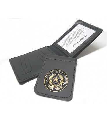 Portafoglio Vega Holster pelle 1WE84 con placca ministero della difesa