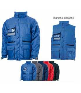 Giaccone Giubbino PERSONALIZZABILE con maniche staccabili con imbottitura in poliestere e fodera in Pile