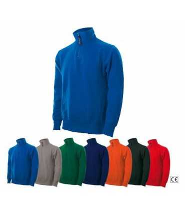 Pile mezza zip collo alto modello felpa di ottima qualità per Polizia Locale Guardie Giurate Ambientali Zoofile