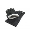 Guanti in pelle foderata per uomo nera