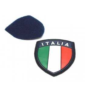 Scudetto ITALIA con strip in plastica per tuta operativa