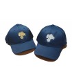 Cotton baseball cap with Carabinieri Flame Silver Gold CC embroidery