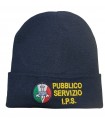 Berretto tipo zuccotto in lana con ricamo GPG IPS Guardia Particolare Giurata Incaricato di Pubblico Servizio Papalina