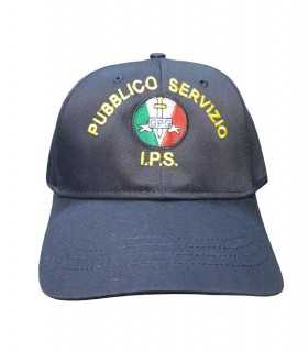 Berretto in cotone tipo baseball con RICAMO GPG IPS GUARDIA PARTICOLARE GIURATA INCARICATO DI PUBBLICO SERVIZIO PAPALINA
