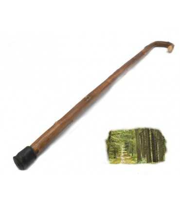 Bastone in castagno con punta in gomma da passeggio