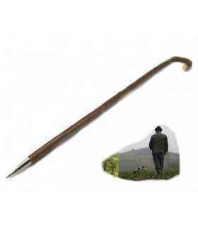 Bastone in castagno con punta in metallo da tartufi