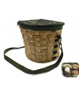 Cesta Delfiero in pioppo per funghi con tracolla