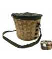 Cesta Delfiero in pioppo per funghi con tracolla