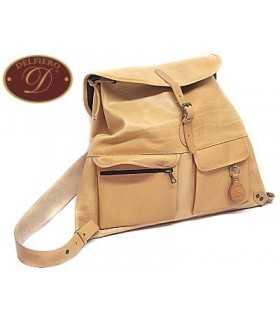 Zaino caccia Delfiero in cuoio naturale