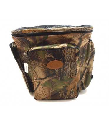 RD25 - Zaino in nylon camo per funghi con gerla in vimini Ra Sport