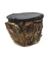 RD25 - Zaino in nylon camo per funghi con gerla in vimini Ra Sport