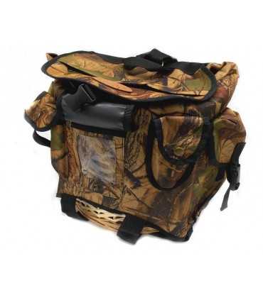 Zaino nylon Camo con gerla per funghi