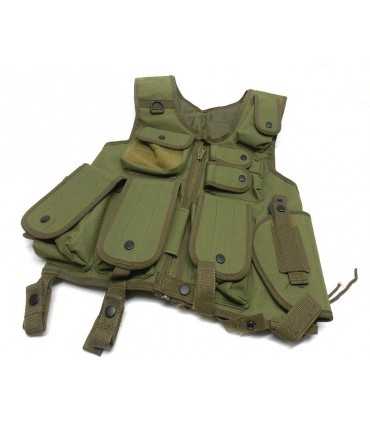 Gilet Corpetto Tattico con fondina NERO Ordinanza Sicurezza Vigilanza Giubbetto