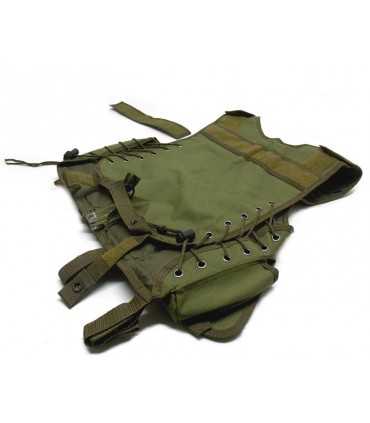 Gilet Corpetto Tattico con fondina NERO Ordinanza Sicurezza Vigilanza Giubbetto