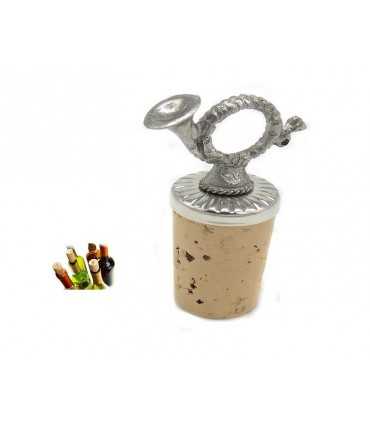 Tappo_in_sughero_per_bottiglia_con_decorazione_corno_da_caccia_