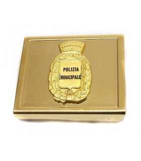 Fibbia_con_fregio_Polizia_Municipale_con_un_piolo_per_cinturone