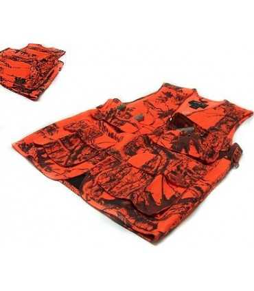 Gilet_caccia_Gamo_Becada_arancione_e_foresta