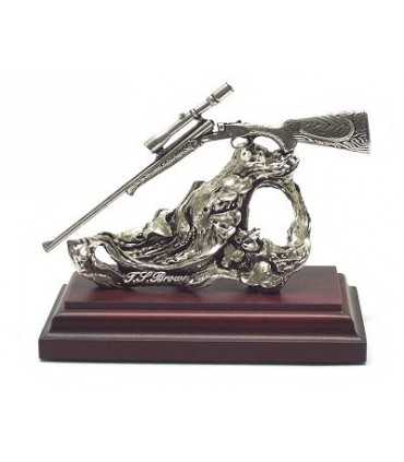 Statuetta_in_peltro_carabina_