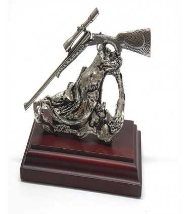 Statuetta_in_peltro_carabina1