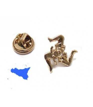 Trinacria_metallo_a_spilla_dorata_per_giacca