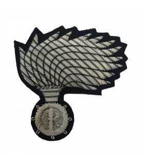 Nuovo Fregio fiamma Argento per Appuntato Scelto Qualifica Speciale QS Carabinieri da Berretto divisa