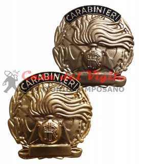 Placca distintivo Opaco Carabinieri Argento Oro con clip da cintura portafoglio taschino portaplacca collo