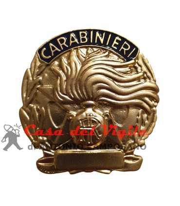 Placca distintivo Opaco Carabinieri Argento Oro con clip da cintura portafoglio taschino portaplacca collo