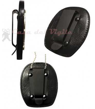 Porta placca da cintura o da collo ASCOT con placca estraibile in metallo Carabinieri Argento o Oro