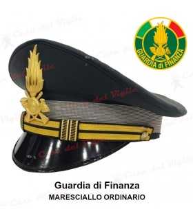 Berretto completo Maresciallo Ordinario Guardia di Finanza DIADEMA con soggolo in tessuto GDF