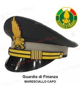 Berretto completo Maresciallo Capo Guardia di Finanza DIADEMA con soggolo in tessuto GDF