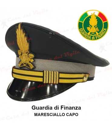 Berretto completo Maresciallo Capo Guardia di Finanza DIADEMA con soggolo in tessuto GDF