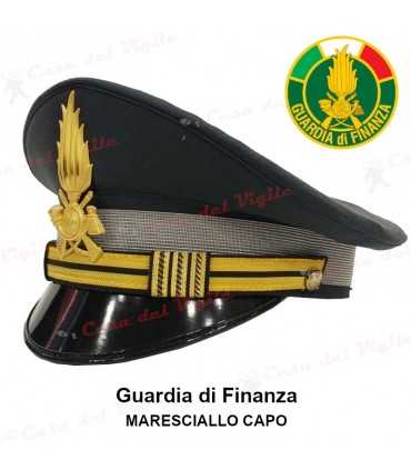 Berretto completo Maresciallo Capo Guardia di Finanza DIADEMA con soggolo in tessuto GDF