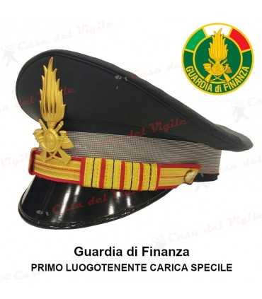Berretto completo primo Luogotenente Carica Speciale Guardia di Finanza DIADEMA con soggolo in tessuto GDF