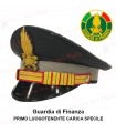 Berretto completo primo Luogotenente Carica Speciale Guardia di Finanza DIADEMA con soggolo in tessuto GDF