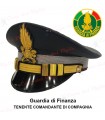Berretto completo Tenente Comandante di Compagnia Guardia di Finanza DIADEMA con soggolo in tessuto GDF