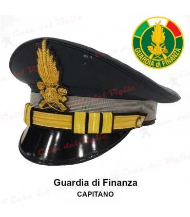 Berretto completo Capitano Guardia di Finanza DIADEMA con soggolo in tessuto GDF
