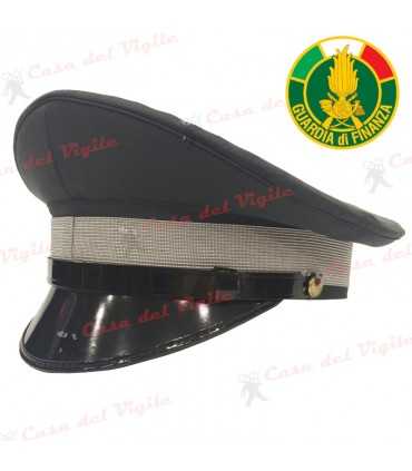 Berretto neutro Guardia di Finanza DIADEMA spoglio GDF con soggolo in pelle
