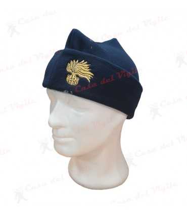 Skullcap skullcap in blue three-pointed fleece hat with Carabinieri flame Gold or Silver