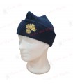Papalina zuccotto in pile blu a tre punte cappello con fiamma Carabinieri Oro o Argento