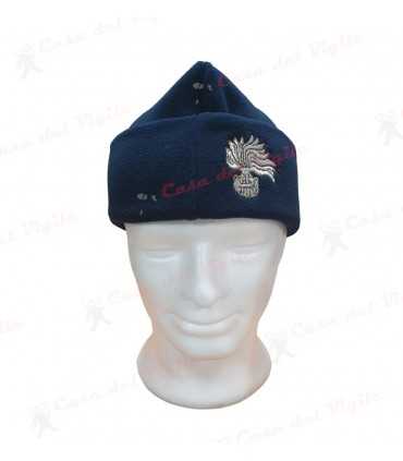 Skullcap skullcap in blue three-pointed fleece hat with Carabinieri flame Gold or Silver