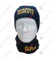 Completo Zuccotto e Scaldacollo in pile GPG Guardia Giurata Cappello a Papalina G.P.G.