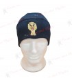 Papalina zuccotto in pile BLU con ricamo POLIZIA DI STATO Oro Cappello PS