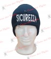 Papalina zuccotto in lana con scritta SICUREZZA per Viglianza Guardie Giurate Security buttafuori