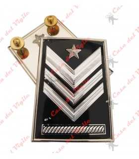 Coppia Gradi in Metallo CC carabiniere BRIGADIERE CAPO QUALIFICA SPECIALE per drop - Gradi CARABINIERI