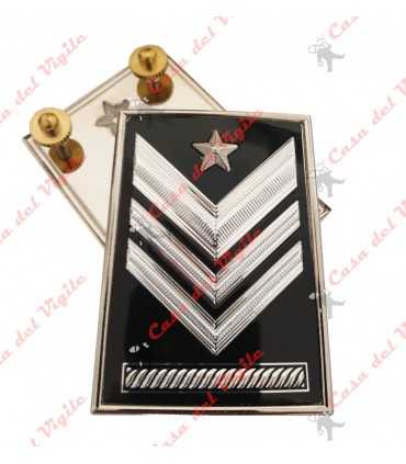 Coppia Gradi in Metallo CC carabiniere BRIGADIERE CAPO QUALIFICA SPECIALE per drop - Gradi CARABINIERI