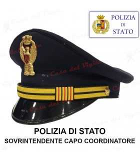 Berretto SOVRINTENDENTE CAPO COORDINATORE di Polizia di Stato completo da divisa Colore BLU d'ordinanza PS