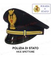 Berretto VICE ISPETTORE di Polizia di Stato completo da divisa Colore BLU PS fregio in metallo o ricamato